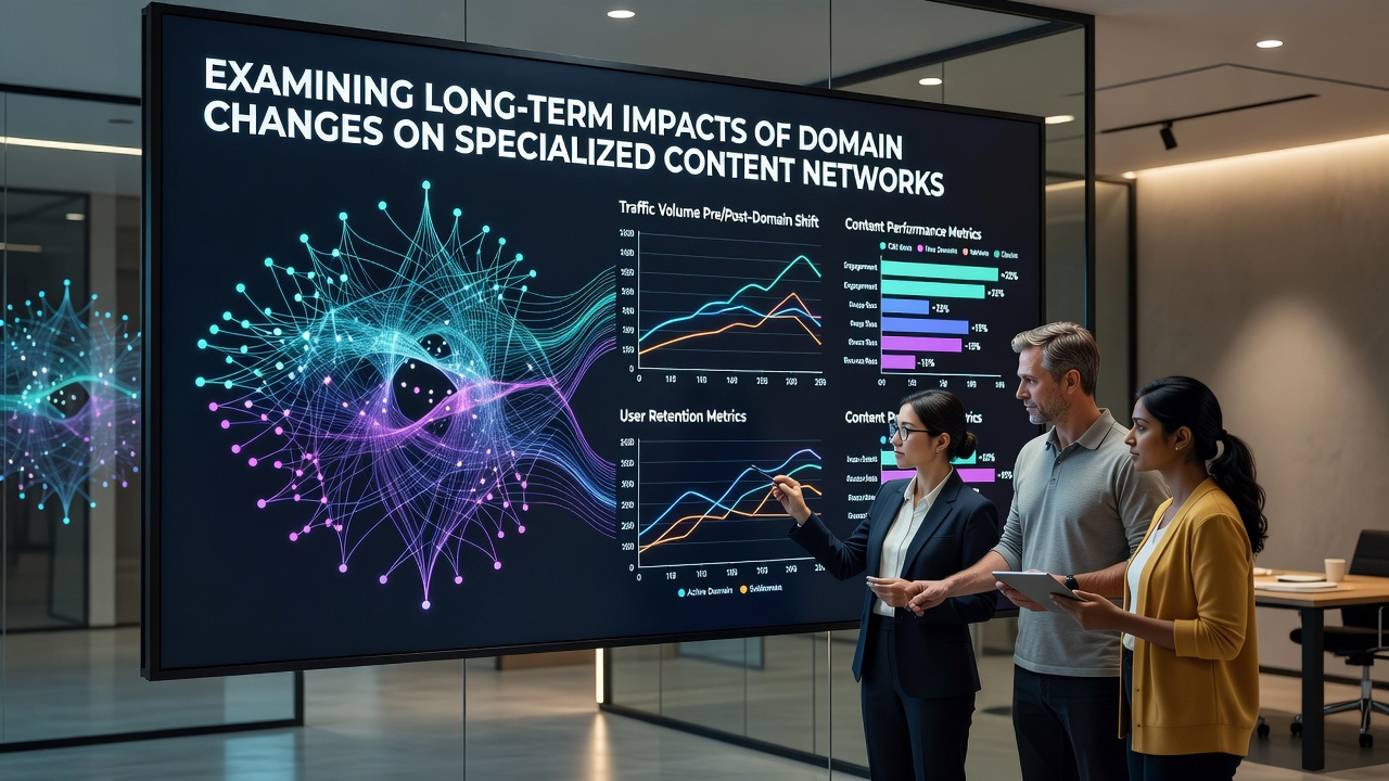 Examining Long-Term Impacts of Domain Changes on Specialized Content Networks